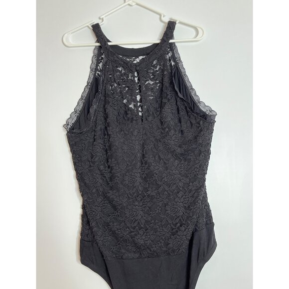 Torrid NWT Black Hi Neck Lace Bodysuit Size 3 /‎ 3X - Picture 2 of 13